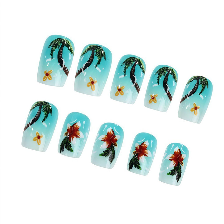 Nail Art Design with tropical motifs Stornfield