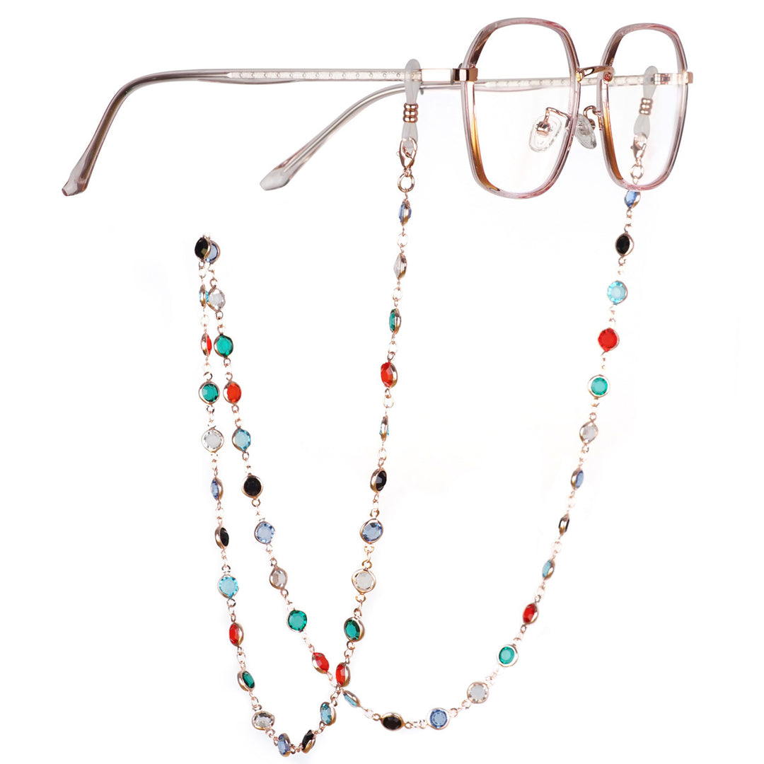 Gemstone-Accented Eyewear Chain Stornfield