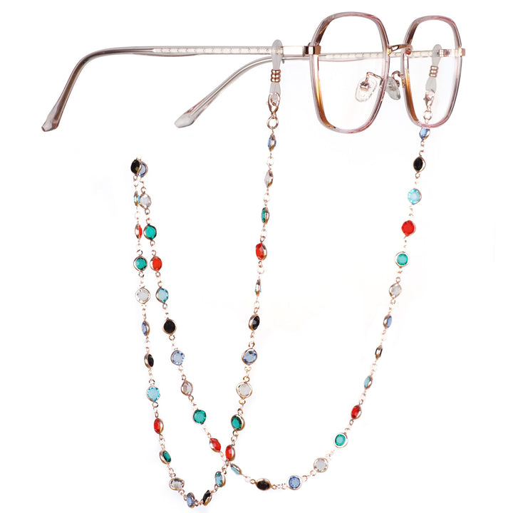 Gemstone-Accented Eyewear Chain Stornfield