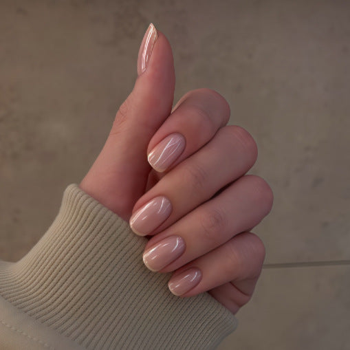 Elegant Glossy Press-On Nails Stornfield