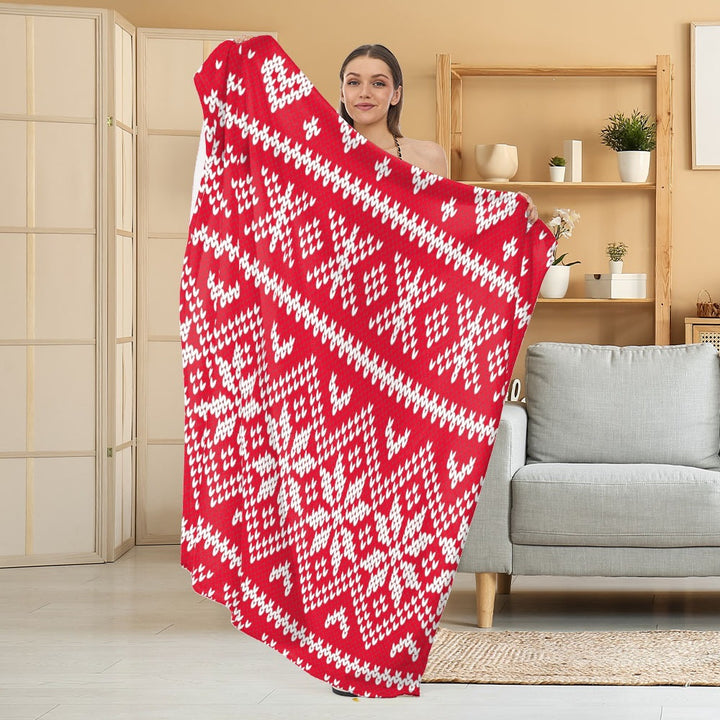 Cozy Halloween-Themed Fleece Blanket