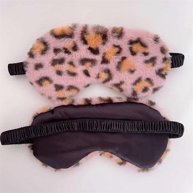 Women's soft plush sleep mask with ergonomic padding and elastic comfort band Stornfield
