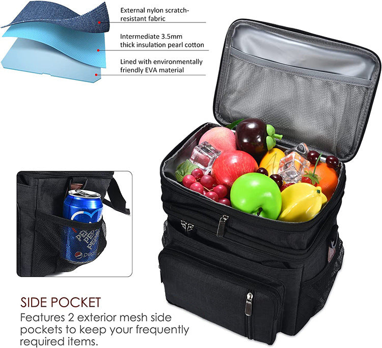 Insulated Multi-Compartment Food Delivery Backpack Stornfield