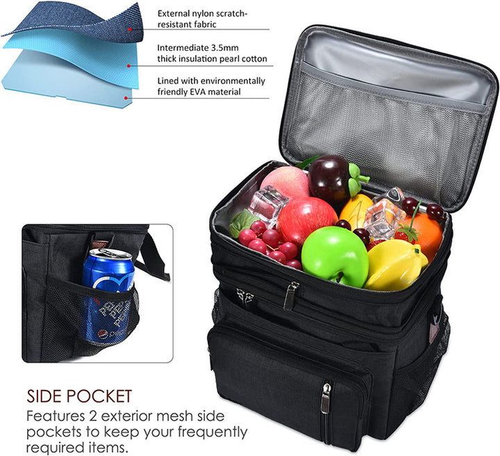 Insulated Multi-Compartment Food Delivery Backpack Stornfield