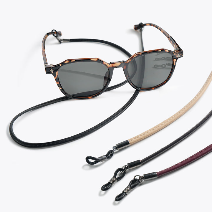 Stylish Leather Eyewear Retainer Stornfield