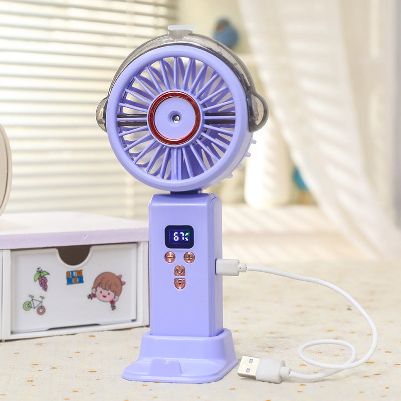Women Portable Water Sprayer Fan with Digital Control Stornfield