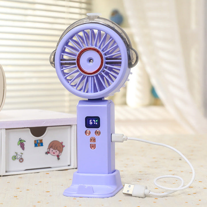 Women Portable Water Sprayer Fan with Digital Control Stornfield