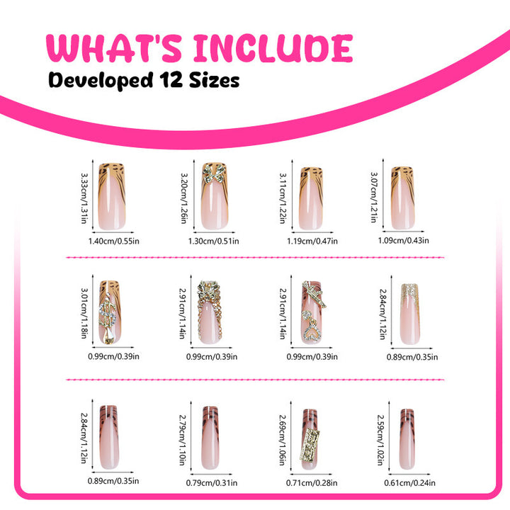 Nail art set with elegant decor and glitter Stornfield