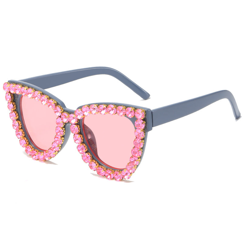 Women’s extravagant oversized sunglasses with crystal embellishments Stornfield