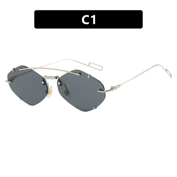 Women geometric sunglasses with ultra-light metal frame Stornfield