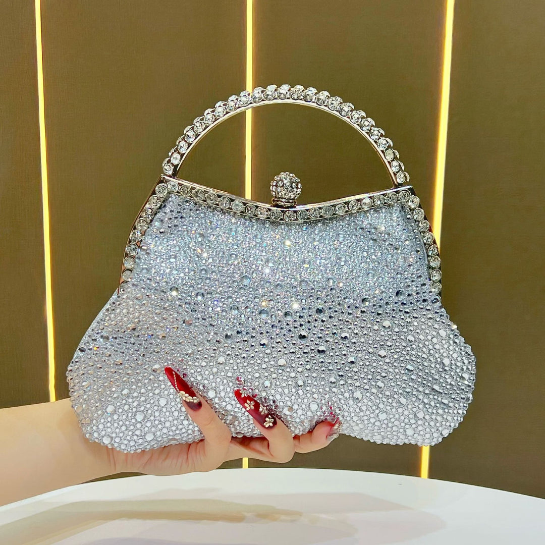 Exquisite Rhinestone-Studded Evening Handbag