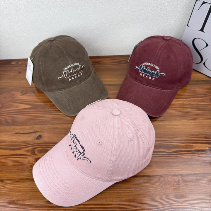 Women's Embroidered Heart Graphic Baseball Cap Stornfield