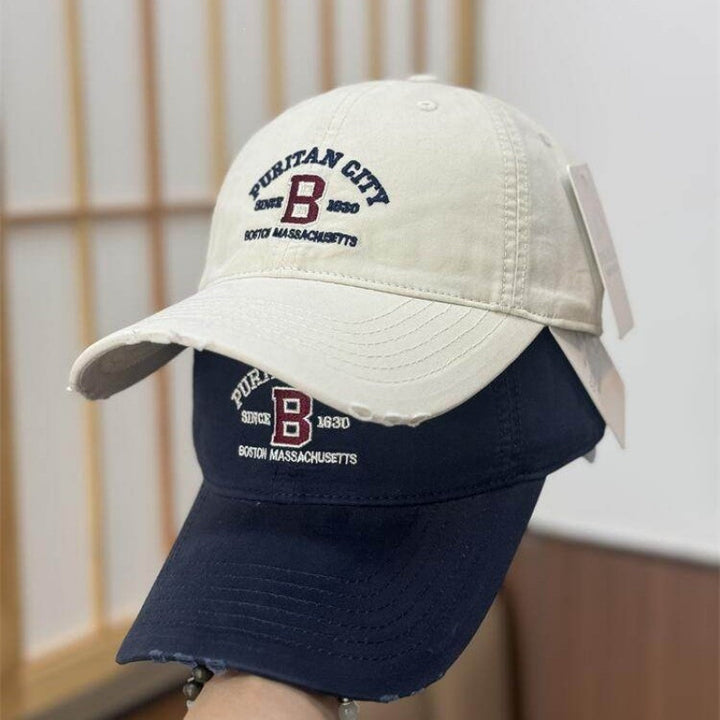 Women's Vintage Distressed Embroidered Baseball Cap Stornfield