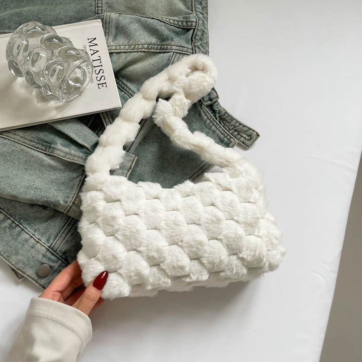 Cozy Textured Plush Handbag Stornfield