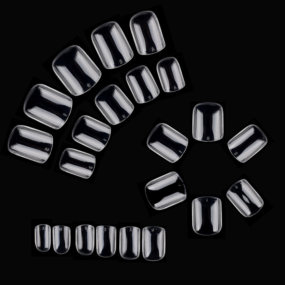 Transparent French Tip Press-On Nails Stornfield