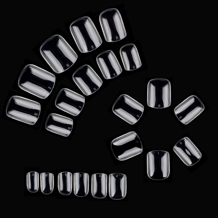 Transparent French Tip Press-On Nails Stornfield