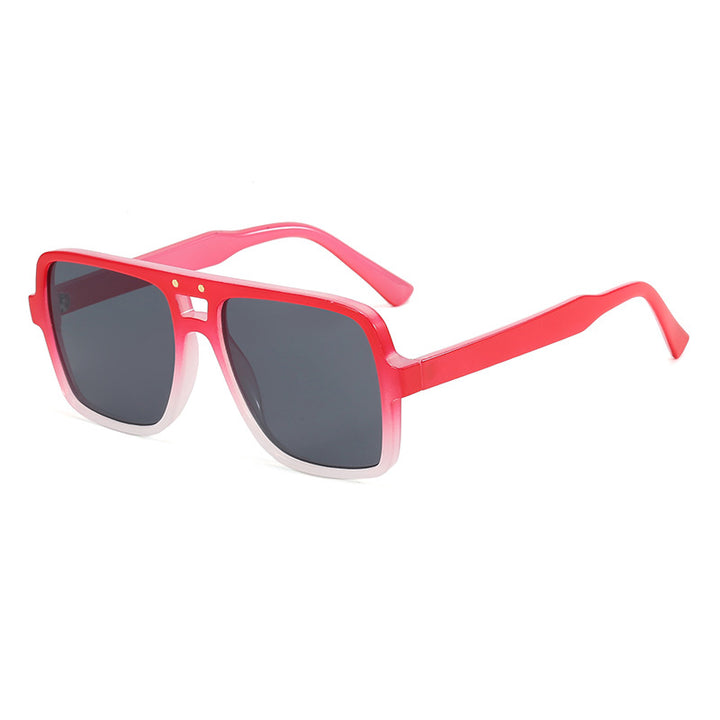 Women's square oversized sunglasses with trendy transparent frame Stornfield