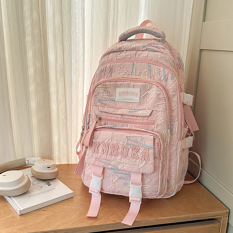 Multi-Functional Patterned School Backpack Stornfield