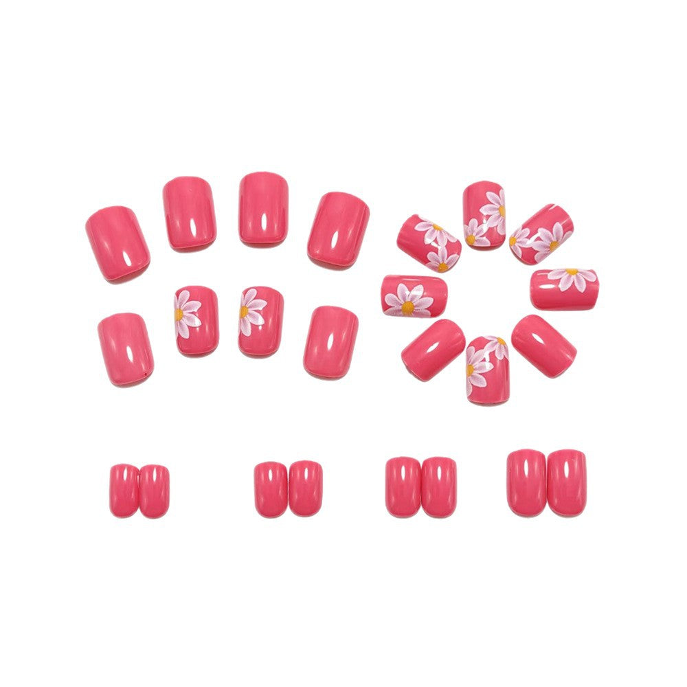 Artificial nails with stylish flower design Stornfield