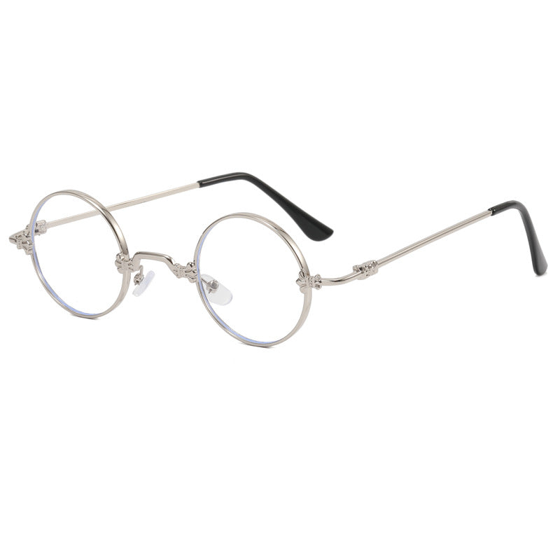 Ladies fashionable round glasses with high-quality metal frame and flexible temples Stornfield
