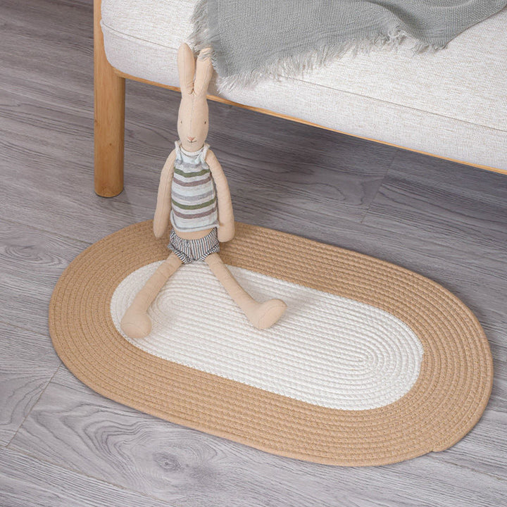 Round Jute Rug with Fringes Stornfield