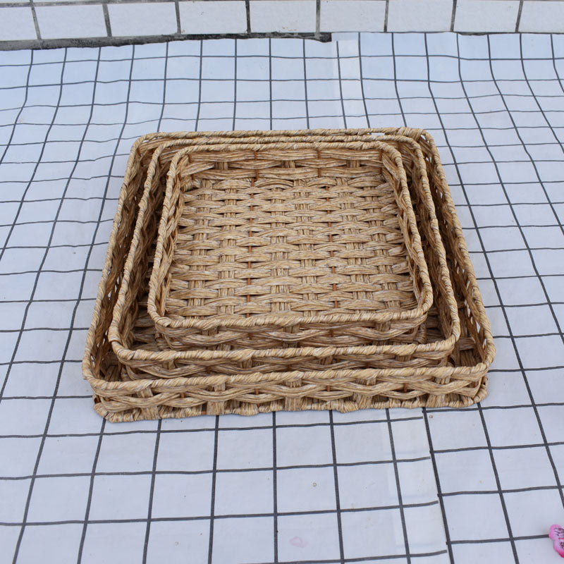 Natural Woven Serving Basket Set Stornfield