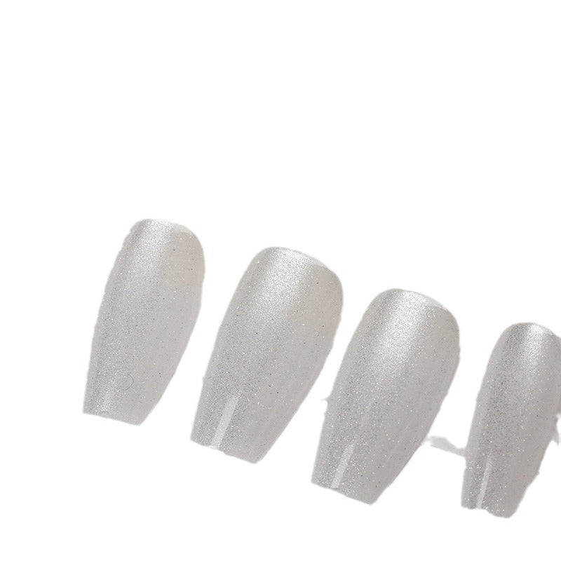 Iridescent Press-On Nail Set with Glitter Finish Stornfield