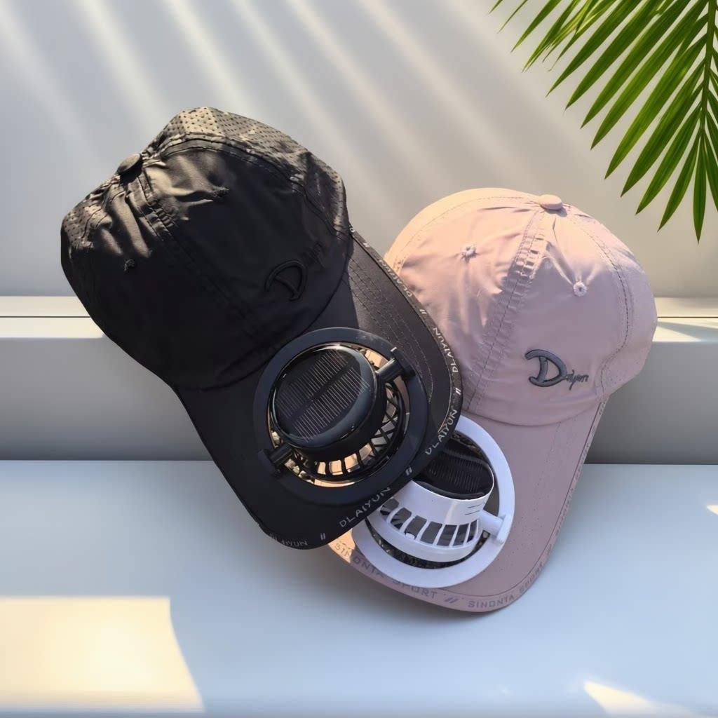 Sporty baseball cap with detachable solar fan Stornfield