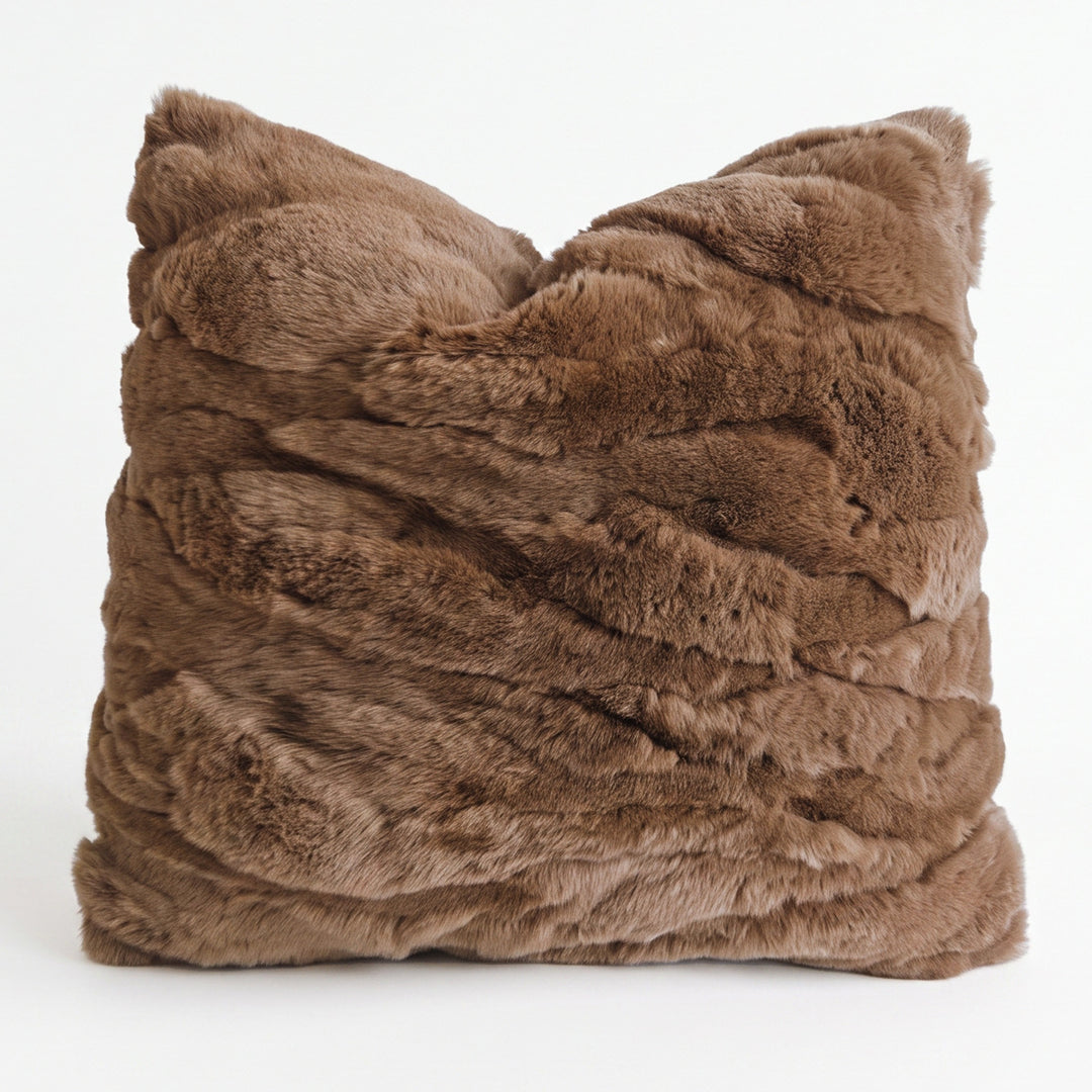 Stylish and comfy decorative pillow with multi-layered texture