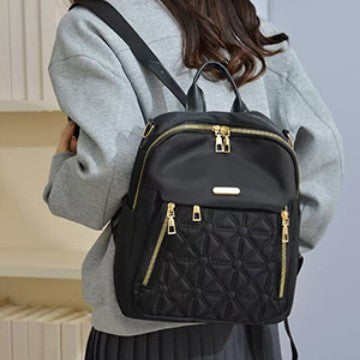 Elegant Quilted Multi-Pocket Backpack Stornfield