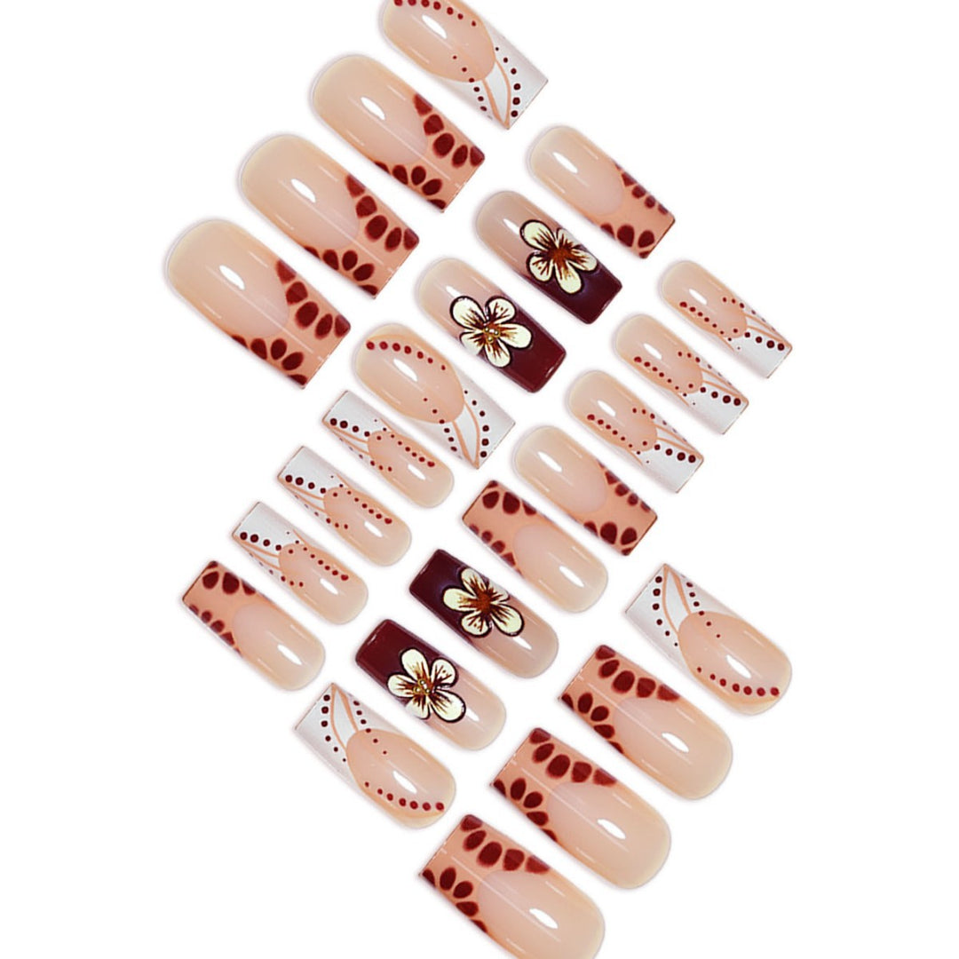 Floral Design Sculpted Press-On Nails Stornfield