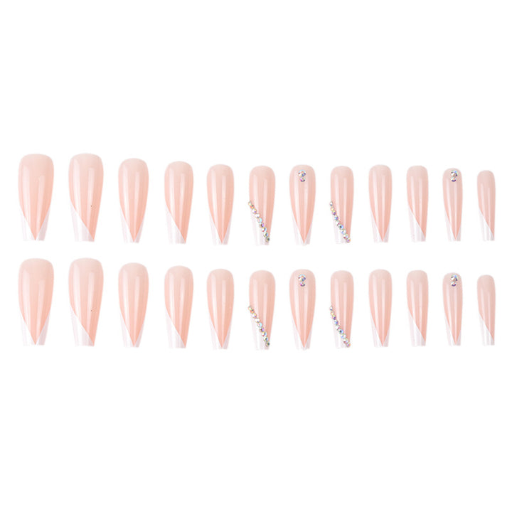 Glamorous Stiletto Nail Extensions with Rhinestone Accents Stornfield