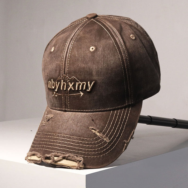 Men's Vintage Distressed Denim Baseball Cap Stornfield
