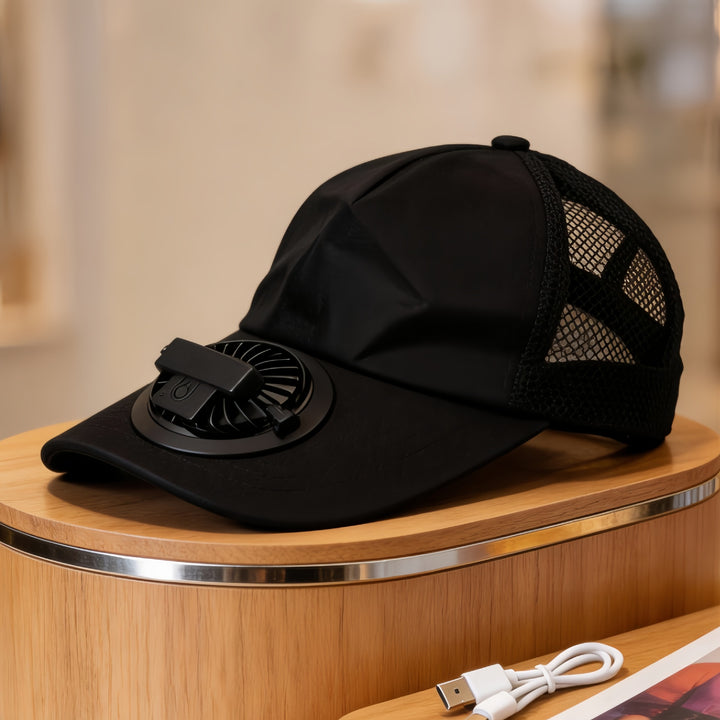Unisex cap with integrated fan Stornfield