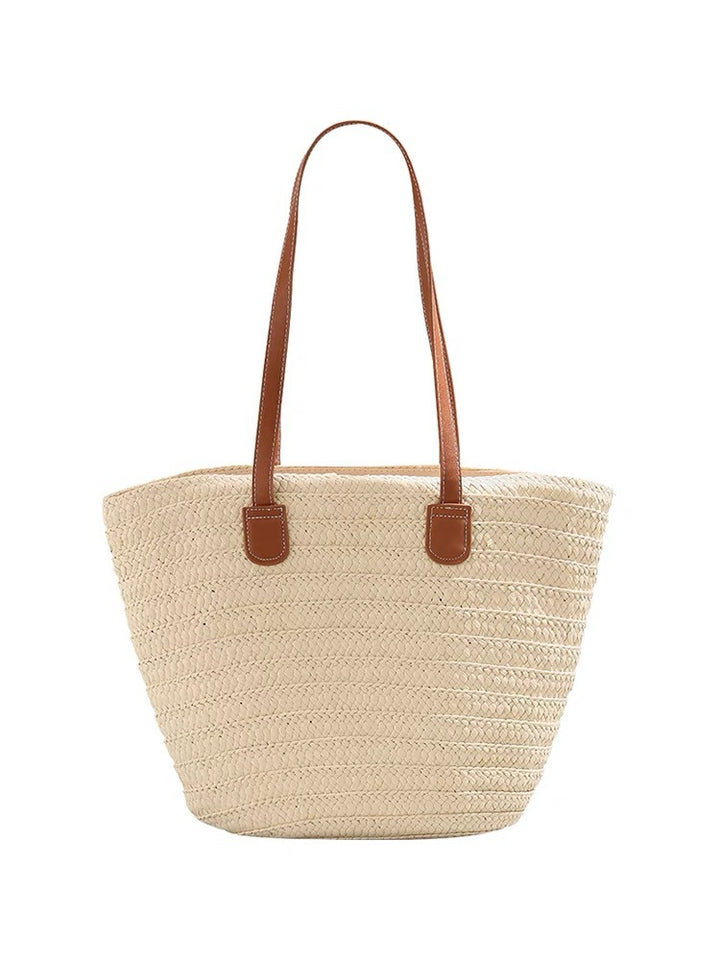Handcrafted Beach Bag Made of Natural Material with Sturdy Handles Stornfield
