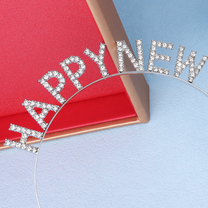 Ladies Glitter Hair Band with "Happy New Year" inscription Stornfield