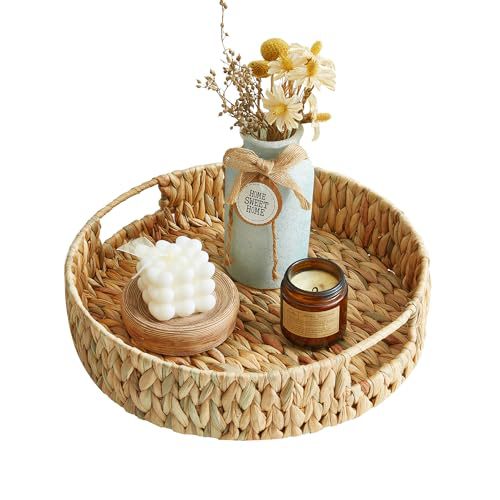Handwoven Decorative Serving Tray Stornfield