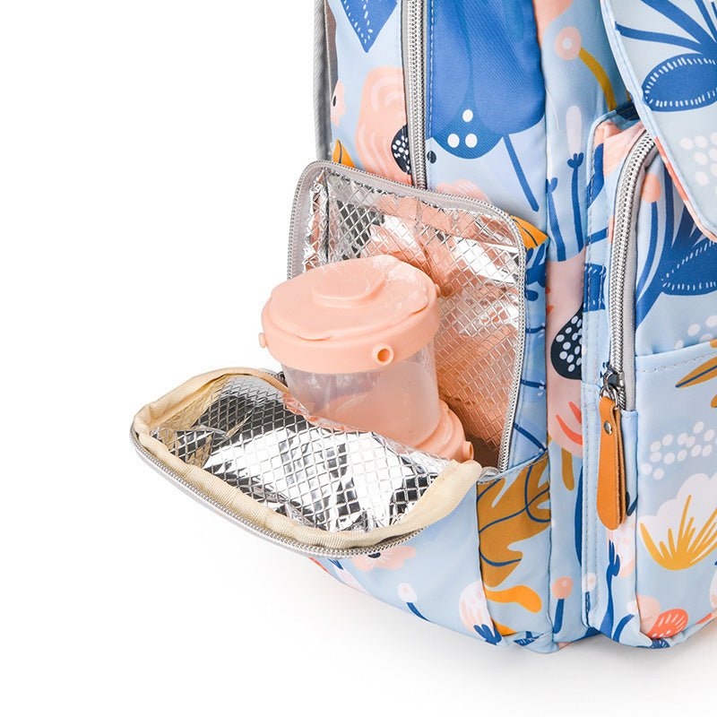 Versatile Floral Print Backpack Stornfield