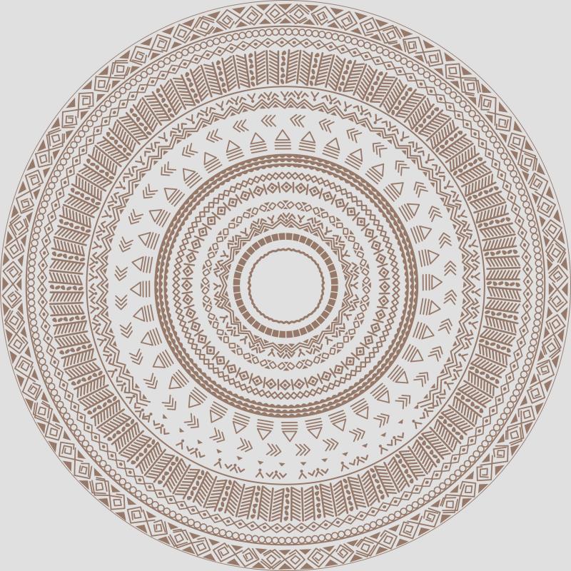Intricate Mandala Design Area Mat Stornfield
