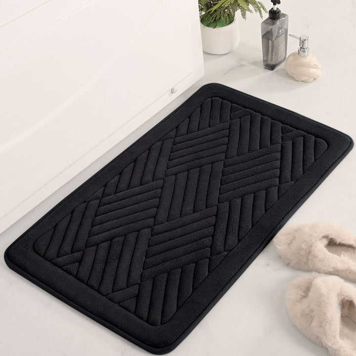 Textured Diamond Pattern Bath Mat