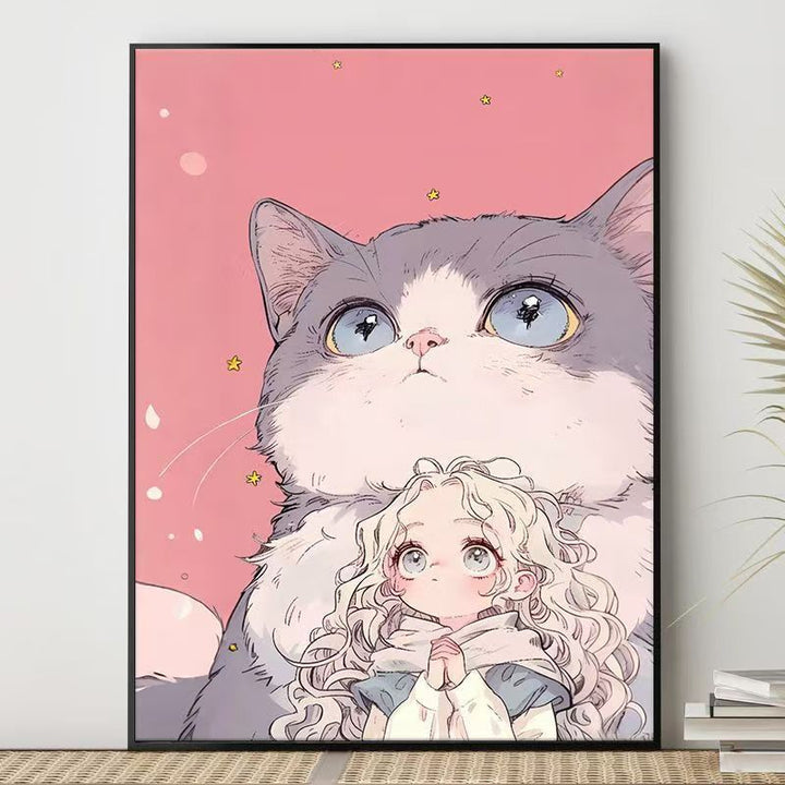 Cute Character Illustration Canvas Art Stornfield