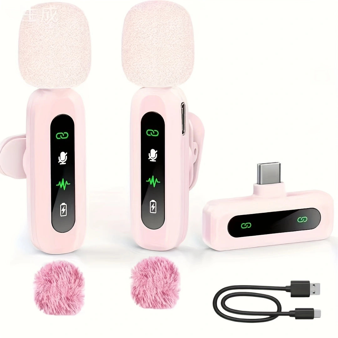 Wireless Lavalier Microphone with High-Sensitivity Audio Recording Stornfield