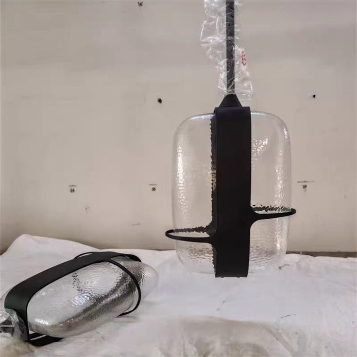 Modern Industrial Glass Pendant Light