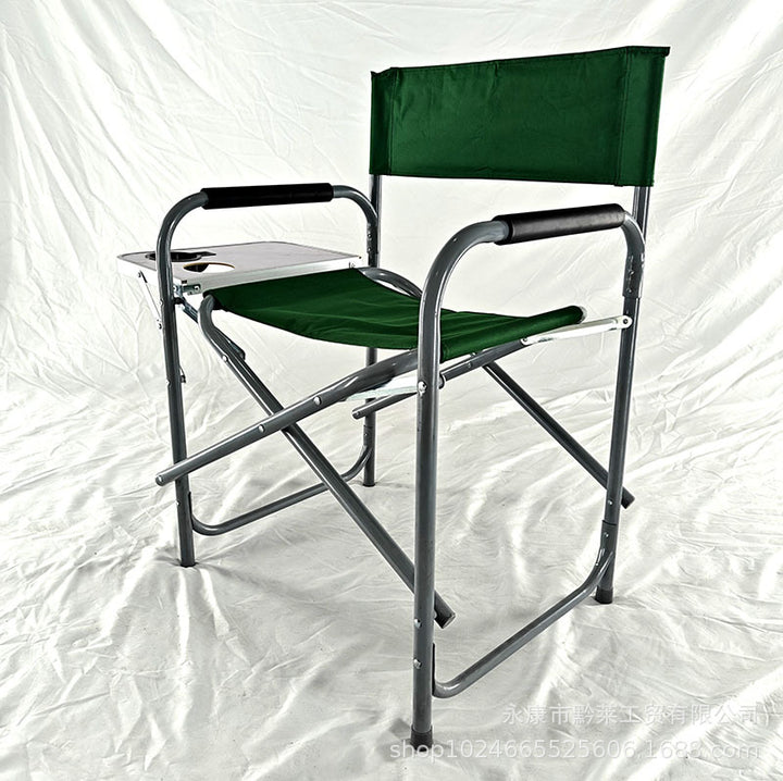 Comfortable Folding Chair With Side Shelf Stornfield