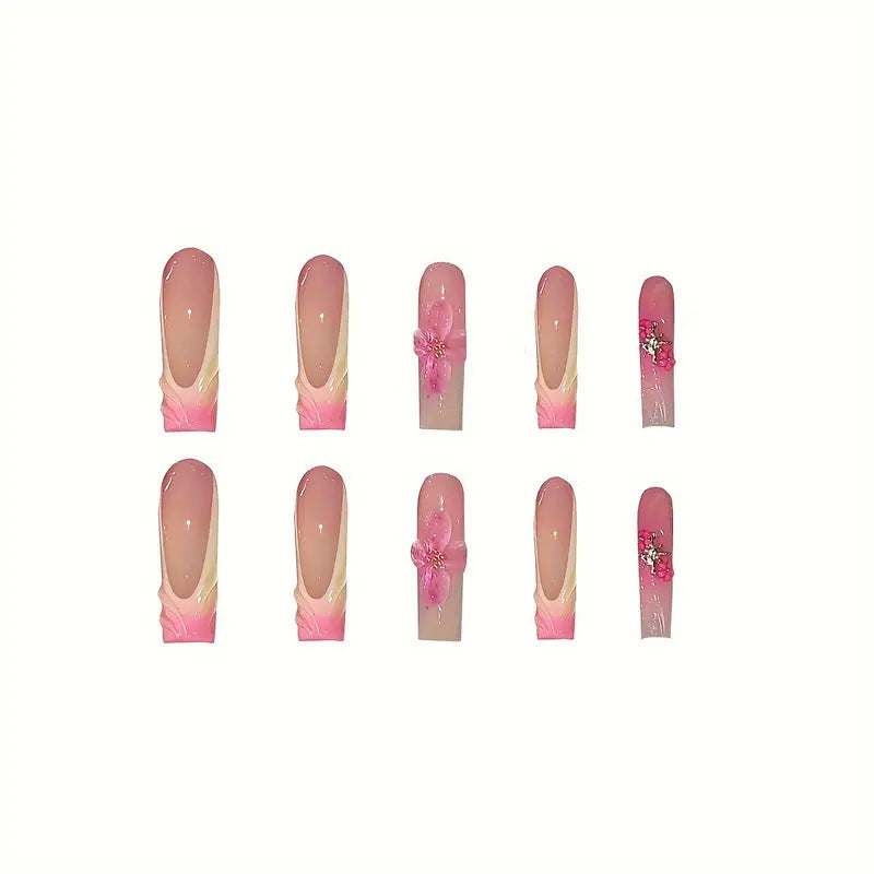 Floral Accent Nail Art Extensions Stornfield