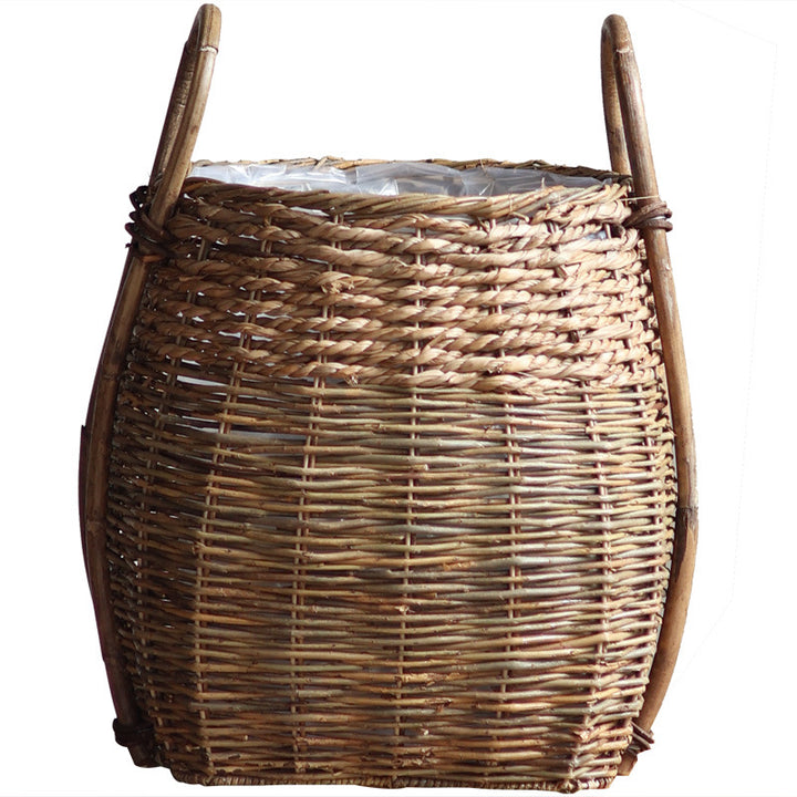 Braided storage basket with practical handles Stornfield