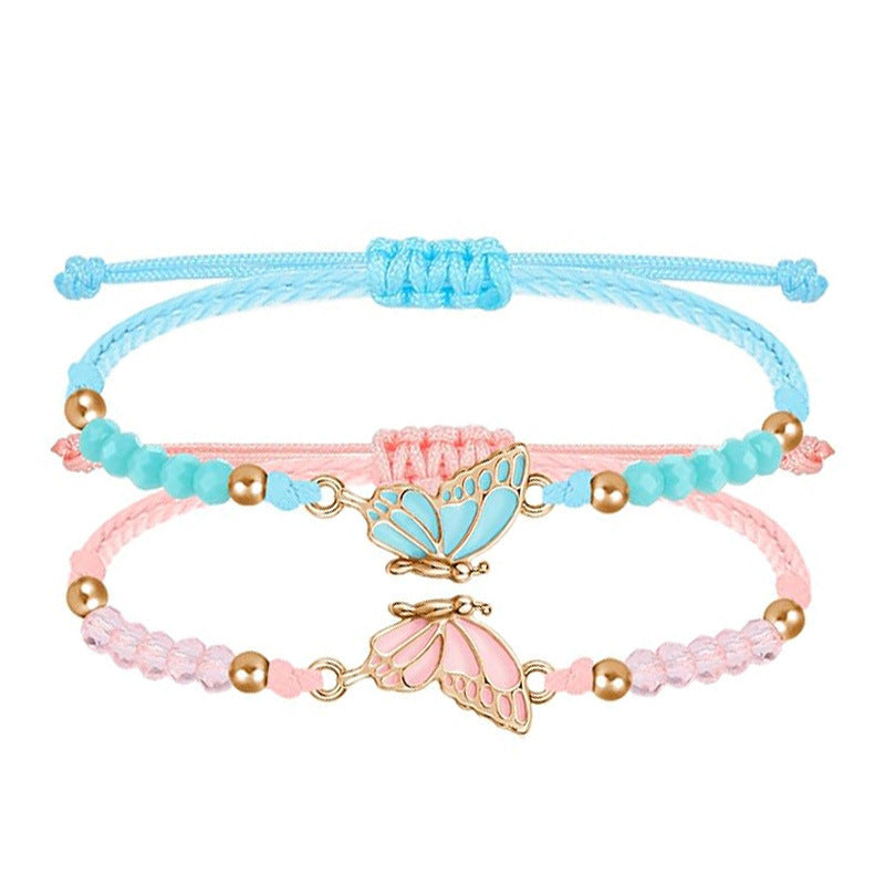 Butterfly Charm Necklace and Bracelet Set Stornfield