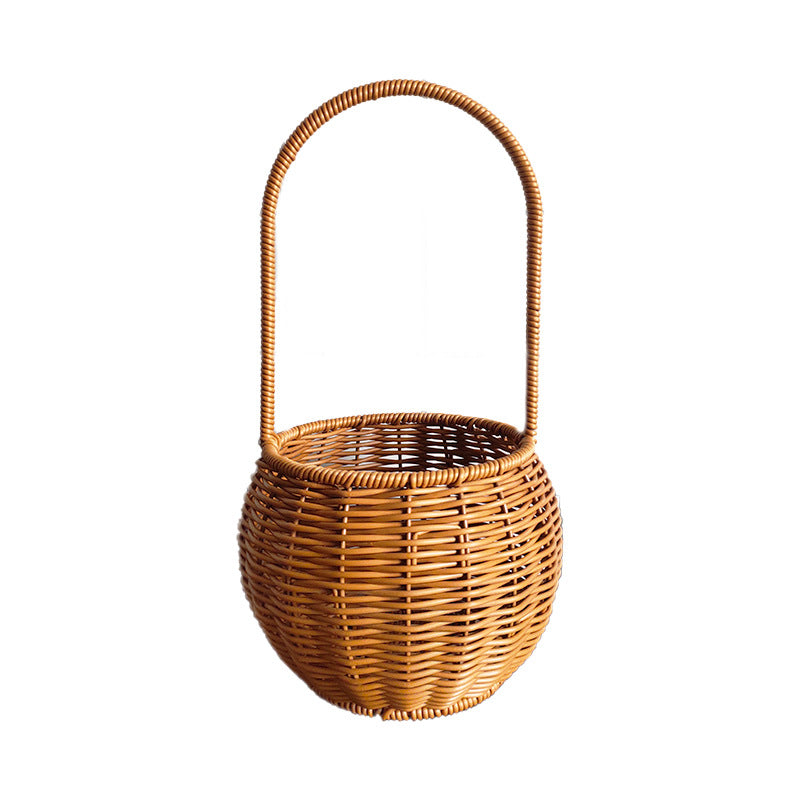 Handcrafted Wicker Storage Basket with Handle Stornfield
