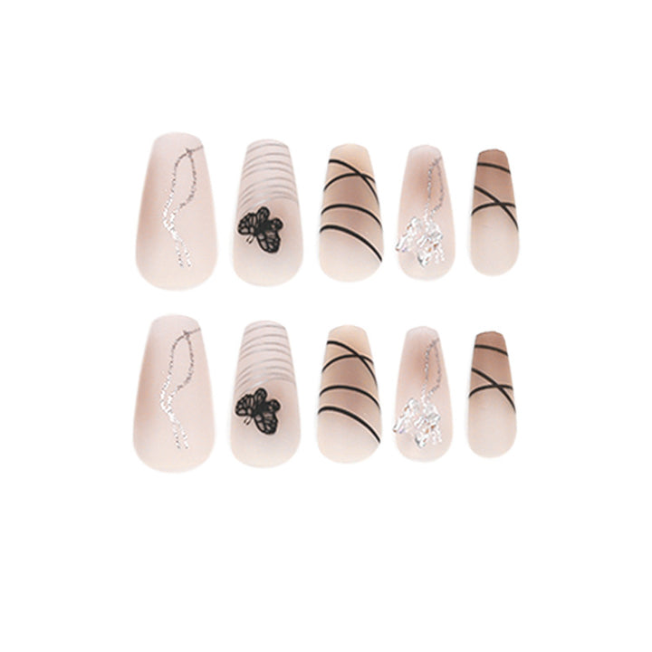 Artful Nail Extensions with Modern Graphics Stornfield