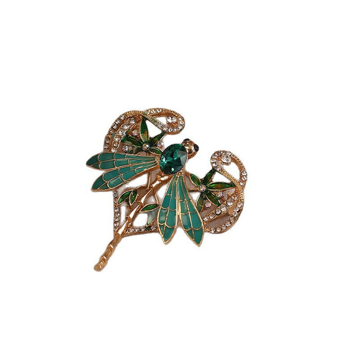 Exquisite Dragonfly Brooch with Sparkling Crystals Stornfield